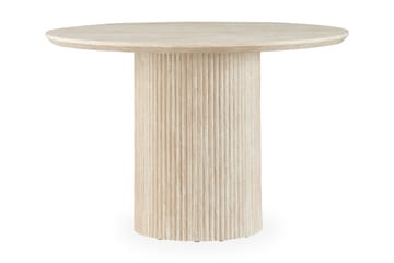 Matbord Uppveda Runt 120 cm Travertin - Beige - Möbler - Bord & matgrupp - Matbord & köksbord