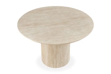 Matbord Uppveda Runt 120 cm Travertin - Beige - Möbler - Bord & matgrupp - Matbord & köksbord