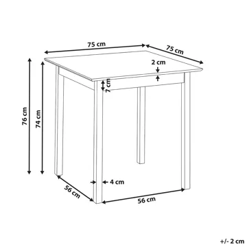 Matbord Veritas 75 cm - Svart - Möbler - Bord & matgrupp - Matbord & köksbord