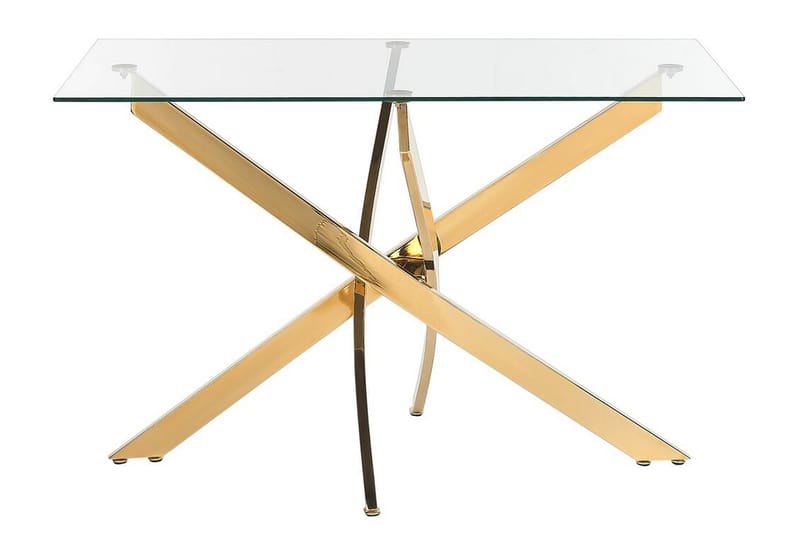 Matbord Vincenzo 70x120 cm - Transparent/Guld - Möbler - Bord & matgrupp - Matbord & köksbord
