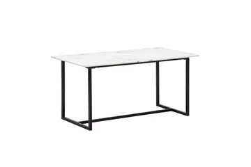Matbord Wohnling Industriell loftstil, MDF med metallben med gyllene spets Marmor, Vit, 200x90 cm - Marmor, Vit, 200x90 cm - Möbler - Bord & matgrupp - Matbord & köksbord