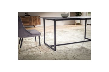 Matbord Wohnling Keramik Klassisk Medar Bas Metallram Svart, marmor svart - Svart, marmor svart - Möbler - Bord & matgrupp - Matbord & köksbord