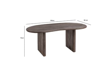 Matbord Wohnling Massivt trä 180 cm njurform modern - Möbler - Bord & matgrupp - Matbord & köksbord