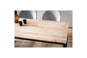 Matbord Wohnling massivt trä industriell loftstil metallbensram 160x80 cm - 160x80 cm - Möbler - Bord & matgrupp - Matbord & köksbord