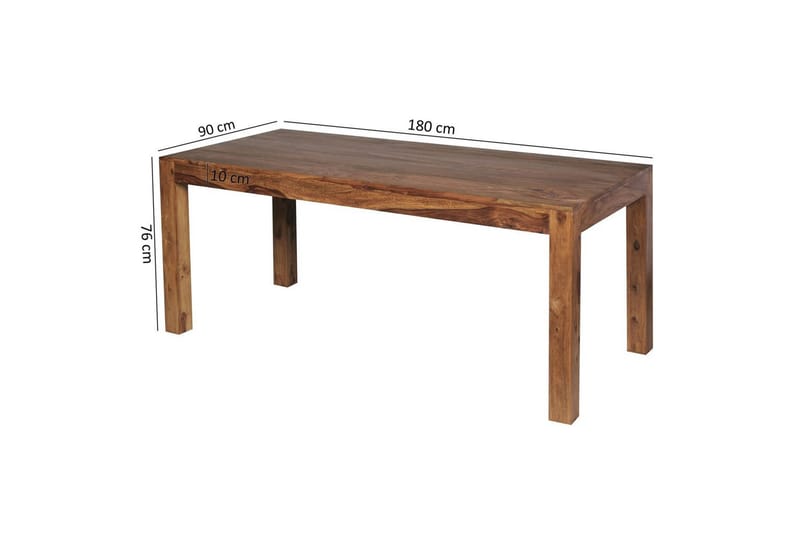 Matbord Wohnling Massivt trä lantstil Rosenträ, 180x90 cm - Rosenträ, 180x90 cm - Möbler - Bord & matgrupp - Matbord & köksbord