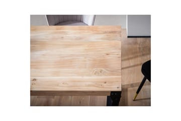 Matbord Wohnling massivt trä med raka metallben, industriell loftstil 180x90 cm - 180x90 cm - Möbler - Bord & matgrupp - Matgrupp