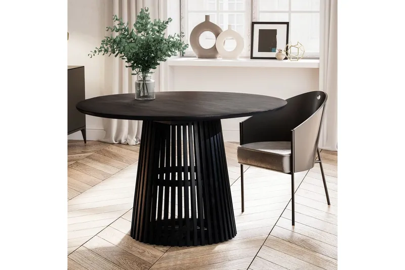 Matbord Wohnling Rund 120 cm massivt trä loftstil - Möbler - Bord & matgrupp - Matbord & köksbord