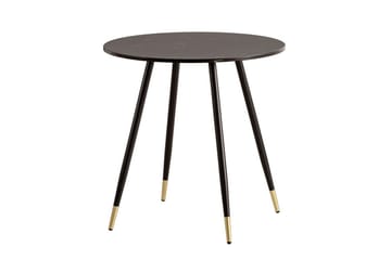 Matbord Wohnling Rund 75 cm marmorerad modern gyllene tippsben Marmor, Svart - Marmor, Svart - Möbler - Bord & matgrupp - Matbord & köksbord