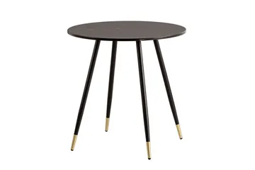 Matbord Wohnling Rund 75 cm marmorerad modern gyllene tippsben Marmor, Svart - Marmor, Svart - Möbler - Bord & matgrupp - Matbord & köksbord