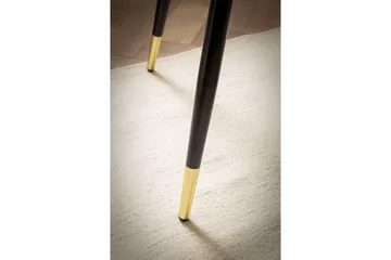 Matbord Wohnling Rund 75 cm marmorerad modern gyllene tippsben Marmor, Svart - Marmor, Svart - Möbler - Bord & matgrupp - Matbord & köksbord