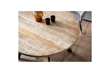 Matbord Wohnling rund massivt trä, modern lantlig stil 120 cm - 120 cm - Möbler - Bord & matgrupp - Matbord & köksbord