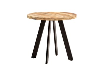Matbord Wohnling rund massivt trä, modern lantlig stil 80 cm - 80 cm - Möbler - Bord & matgrupp - Matbord & köksbord