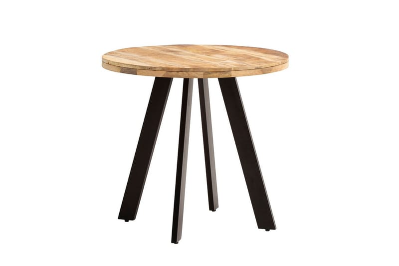 Matbord Wohnling rund massivt trä, modern lantlig stil 80 cm - 80 cm - Möbler - Bord & matgrupp - Matbord & köksbord