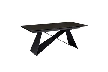 Matbord Wohnling Utdragbart 180-260 cm keramisk modern Z-ram design Svart, marmor svart - Svart, svart marmor - Möbler - Bord & matgrupp - Matbord & köksbord