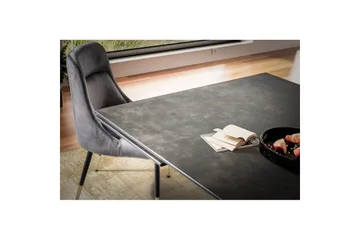 Matbord Wohnling Utdragbart 180-260 cm keramisk modern Z-ram design Svart, marmor svart - Svart, svart marmor - Möbler - Bord & matgrupp - Matbord & köksbord