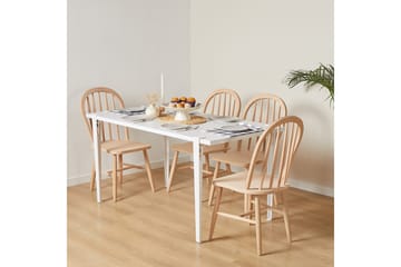 Matbord Pineios 150x75 cm Vit - Hanah Home - Möbler - Bord & matgrupp - Matbord & köksbord