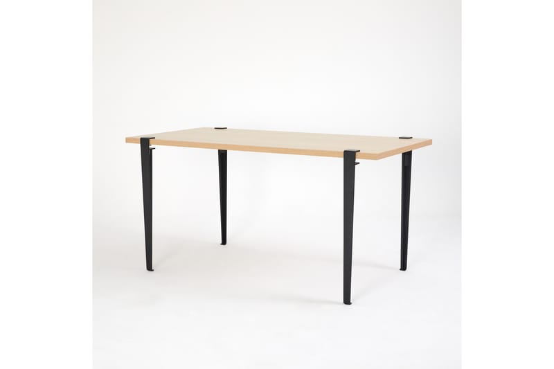 Matbord Pineios 150x75 cm Brun/Svart - Hanah Home - Möbler - Bord & matgrupp - Matbord & köksbord