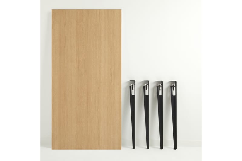 Matbord Pineios 150x75 cm Brun/Svart - Hanah Home - Möbler - Bord & matgrupp - Matbord & köksbord