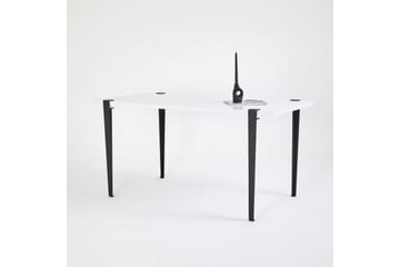 Matbord Pineios 150x75 cm Vit/Svart - Hanah Home - Möbler - Bord & matgrupp - Matbord & köksbord