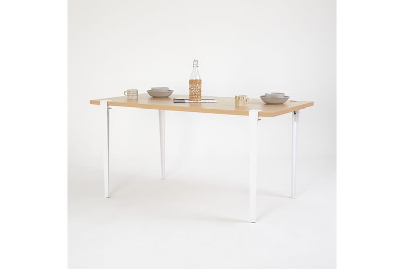Matbord Pineios 150x75 cm Brun/Vit - Hanah Home - Möbler - Bord & matgrupp - Matbord & köksbord