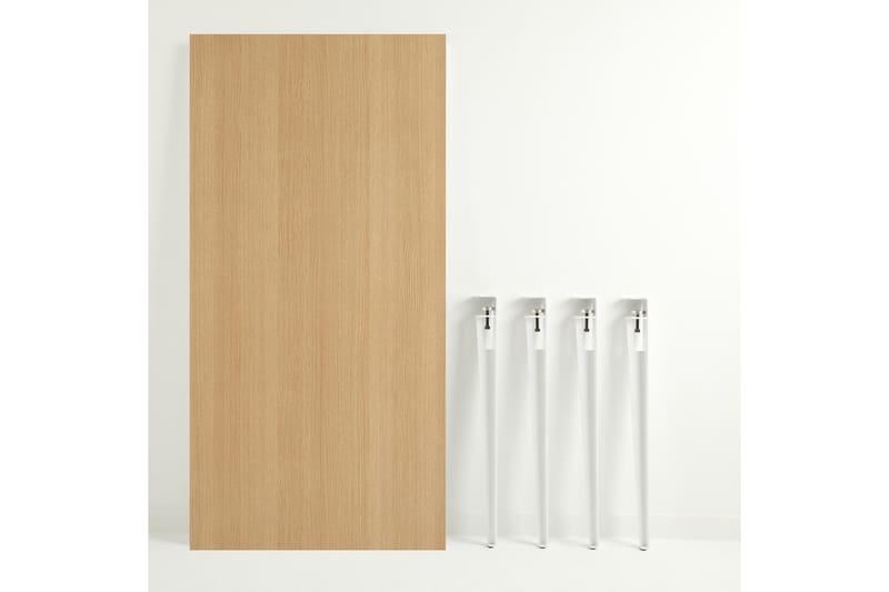 Matbord Pineios 150x75 cm Brun/Vit - Hanah Home - Möbler - Bord & matgrupp - Matbord & köksbord