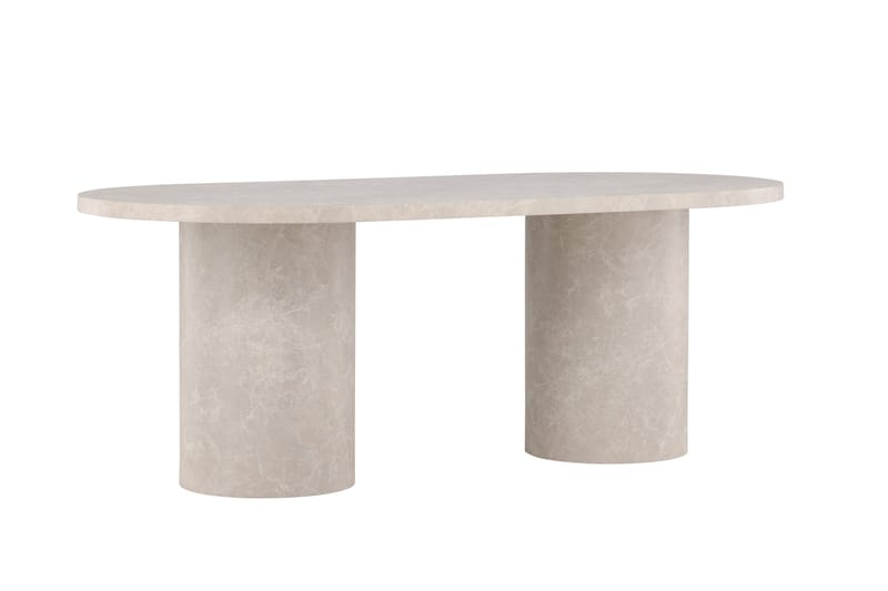 Matbord Peach Narvik Dining Table 100x200 cm - Beige Marblelook / Beige - Möbler - Bord & matgrupp - Matbord & köksbord