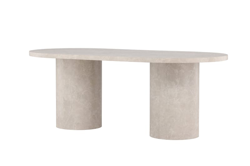 Matbord Peach Narvik Dining Table 100x200 cm - Beige Marblelook / Beige - Möbler - Bord & matgrupp - Matbord & köksbord