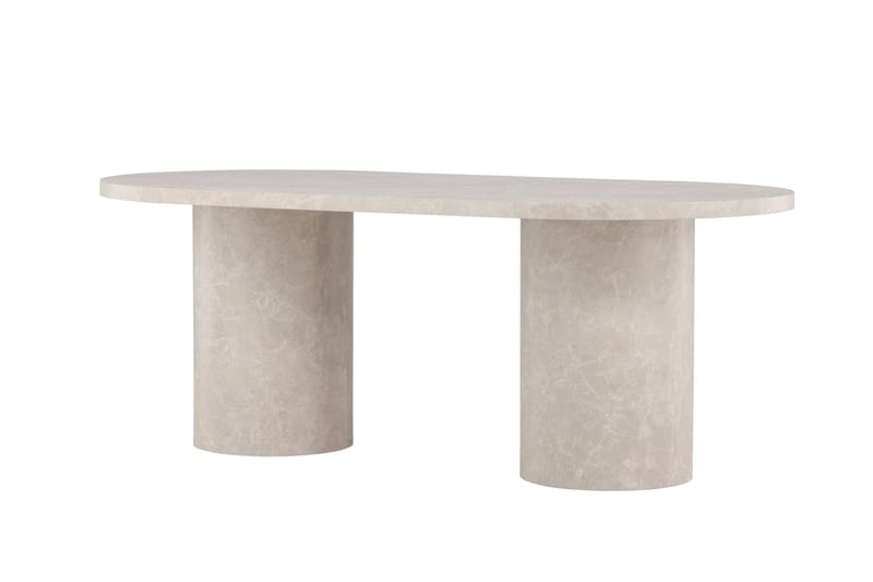 Matbord Peach Narvik Dining Table 100x200 cm - Beige Marblelook / Beige - Möbler - Bord & matgrupp - Matbord & köksbord