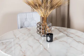 Admira Matgrupp 106 cm inkl 4 Valera Stolar - Vit/Svart/Grå - Möbler - Bord & matgrupp - Matgrupp