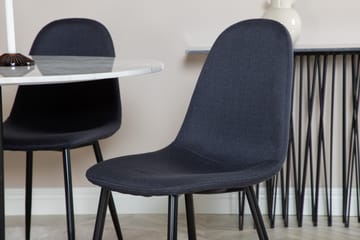 Admira Matgrupp 106 cm Rund inkl 4 Ypas Stolar - Marmor/Vit/Svart - Möbler - Bord & matgrupp - Matgrupp