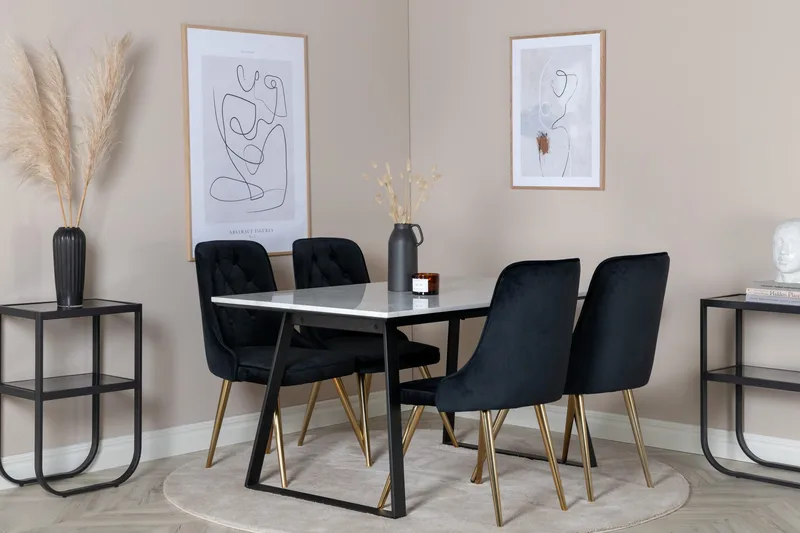 Admira Matgrupp 140 cm + 4 st Valerie Matstolar - Möbler - Bord & matgrupp - Matgrupp