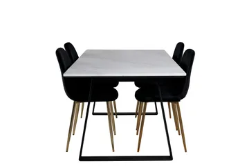 Admira Matgrupp 140 cm + 4 Pontus Matstolar - Möbler - Bord & matgrupp - Matgrupp