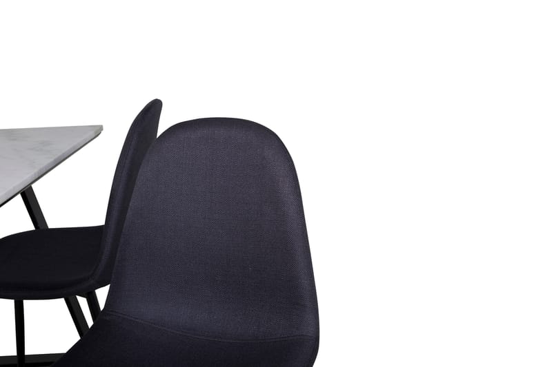 Admira Matgrupp 140 cm inkl 4 Ypas Stolar - Marmor/Vit/Svart - Möbler - Bord & matgrupp - Matgrupp