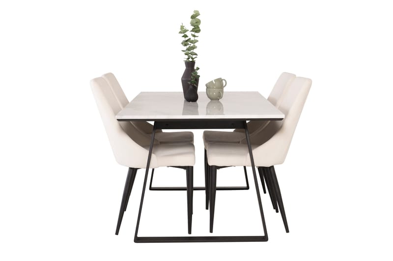 Admira Matgrupp med 4 Ludde Matstol - Möbler - Bord & matgrupp - Matgrupp