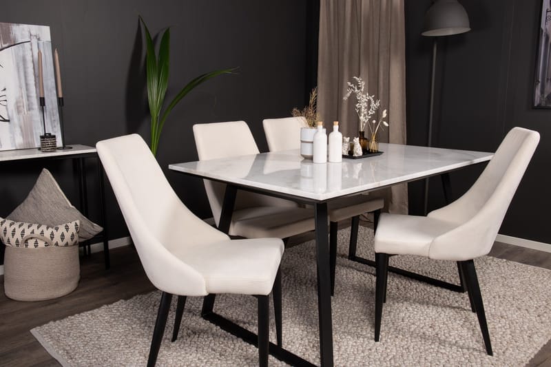 Admira Matgrupp med 4 Ludde Matstol - Möbler - Bord & matgrupp - Matgrupp