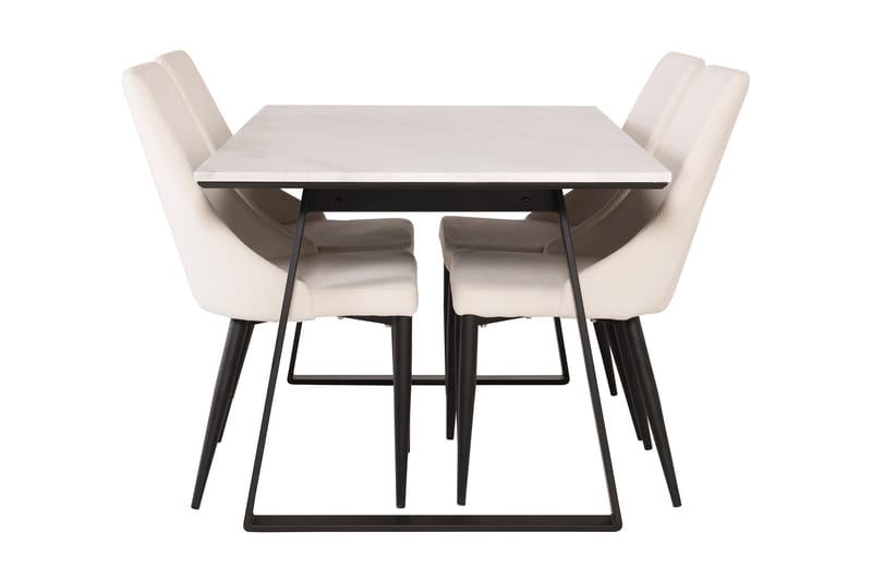 Admira Matgrupp med 4 Ludde Matstol - Möbler - Bord & matgrupp - Matgrupp