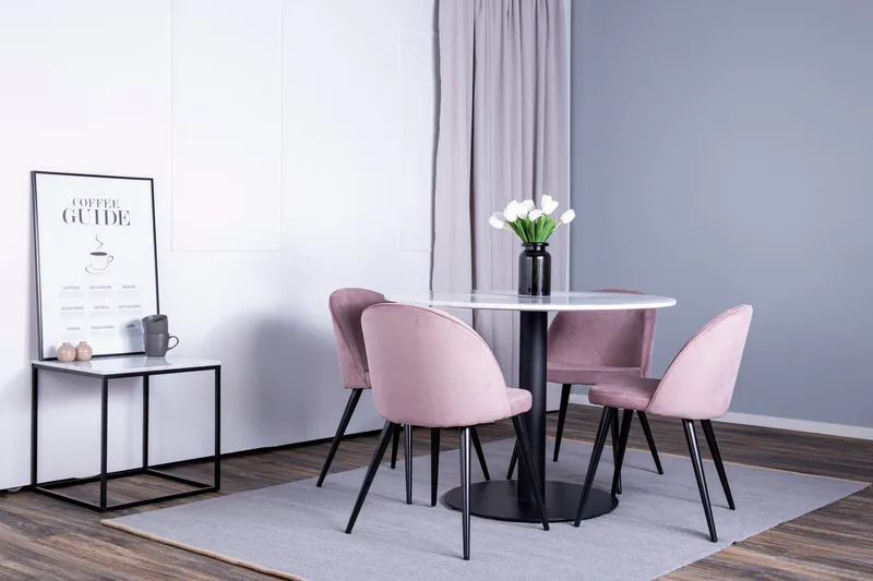 Admira Matgrupp med 4 Valeri Matstolar - Möbler - Bord & matgrupp - Matgrupp