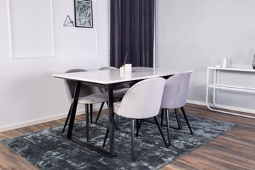 Admira Matgrupp med 4 Valerie Köksstol Sammet - Möbler - Bord & matgrupp - Matgrupp