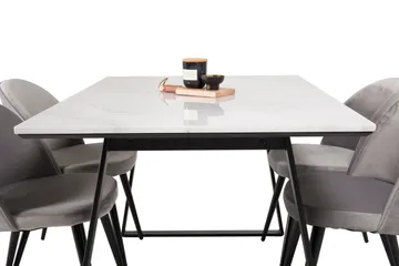 Admira Matgrupp med 4 Valerie Köksstol Sammet - Möbler - Bord & matgrupp - Matgrupp