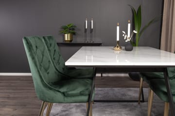 Admira Matgrupp med 4 Valerie Lyx Sammetsstol - Möbler - Bord & matgrupp - Matgrupp