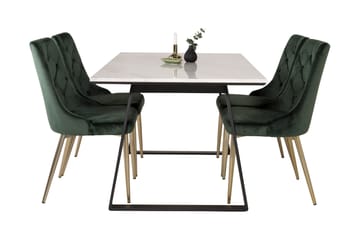 Admira Matgrupp med 4 Valerie Lyx Sammetsstol - Möbler - Bord & matgrupp - Matgrupp