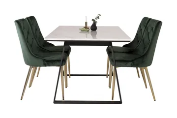 Admira Matgrupp med 4 Valerie Lyx Sammetsstol - Möbler - Bord & matgrupp - Matgrupp