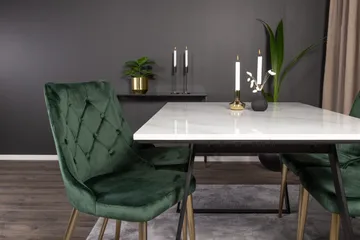 Admira Matgrupp med 4 Valerie Lyx Sammetsstol - Möbler - Bord & matgrupp - Matgrupp