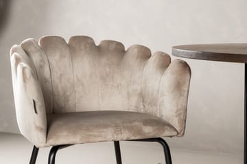 Matgrupp Alismo  220 cm Oval med 2 Limhamn stolar - Beige - Möbler - Bord & matgrupp - Matgrupp