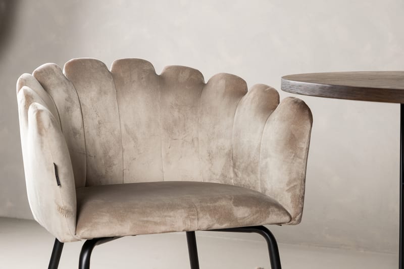 Matgrupp Alismo  220 cm Oval med 2 Limhamn stolar - Beige - Möbler - Bord & matgrupp - Matgrupp