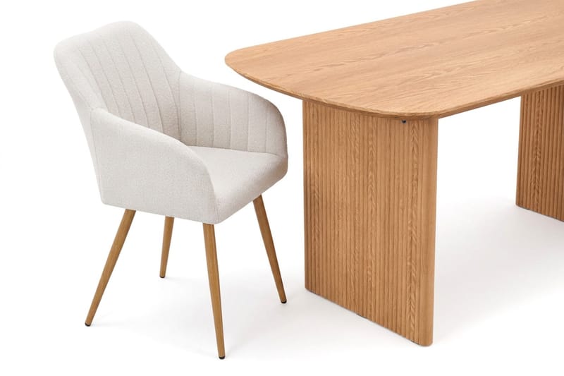 Alma Matgrupp rektangulärt 180 cm Ek med 6 Filippa Matstolar - Ek - Möbler - Bord & matgrupp - Matgrupp
