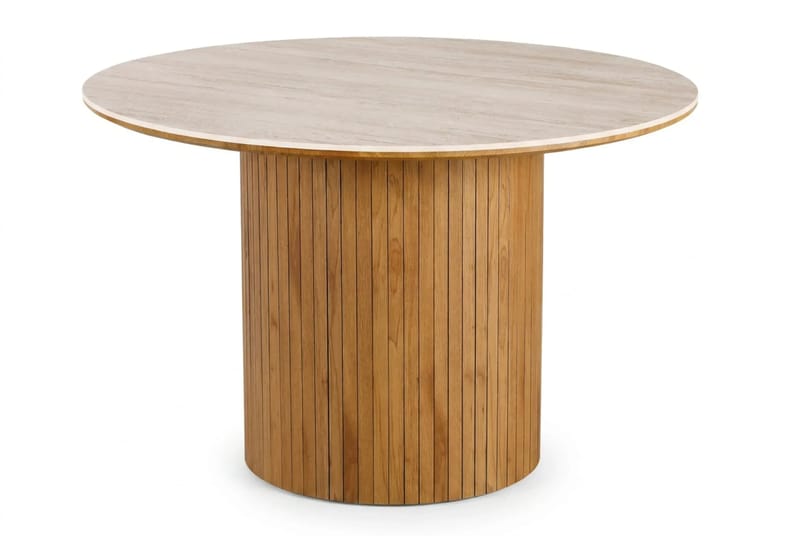 Arvo Matgrupp runt 120 cm Ek med 4 Ronja Matstolar - Ek/Ek - Möbler - Bord & matgrupp - Matgrupp