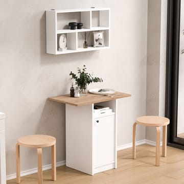Avero Matbord- 72x73,8x44,5 cm - Vit och ek - Möbler - Bord & matgrupp - Matgrupp