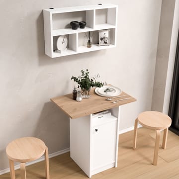 Avero Matbord- 72x73,8x44,5 cm - Vit och ek - Möbler - Bord & matgrupp - Matgrupp