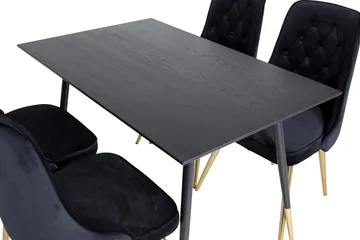 Balisa Matbord 120 cm med 4 st Valerie Lyx Sammetsstol - Möbler - Bord & matgrupp - Matgrupp